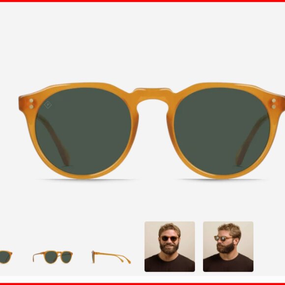 Raen - Remmy Sunglasses in Honey & Green Polarized - Picture 3 of 8